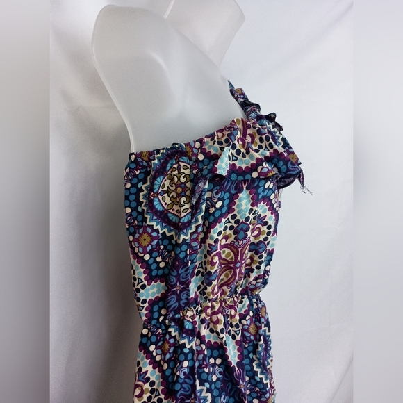 2/$30 Xhilaration Colorful Barbiecore Vibrant Blue and Purple Dress (#796) - Picture 5 of 7